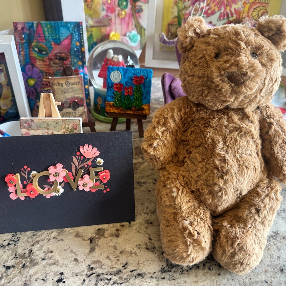 Jellycat Bartholomew Bear  Stuffed Authentic NWT Medium